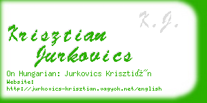 krisztian jurkovics business card